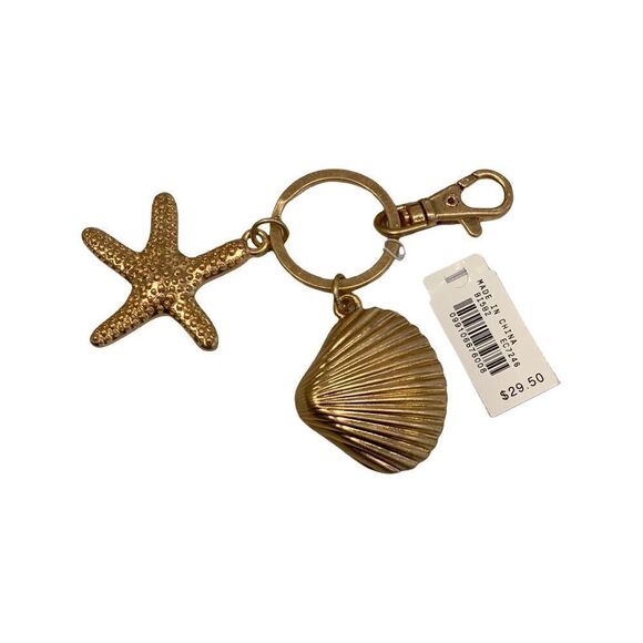 J. Crew Seashell Key Chain - Picture 2 of 3